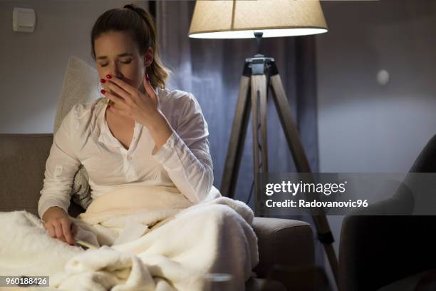 catching a cold - covering cough stock pictures, royalty-free photos & images