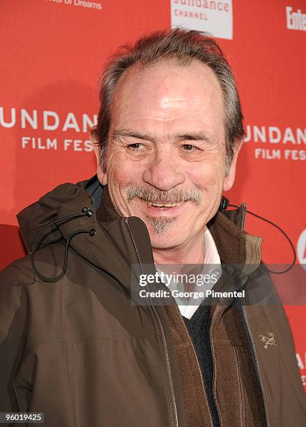 Tommy Lee Jones attends the "The Company Men" Premiere at Eccles Center Theatre during the 2010 Sundance Film Festival on January 22, 2010 in Park...