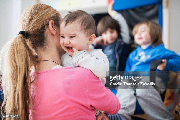 family momemts - thanasis zovoilis stock pictures, royalty-free photos & images