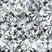 Seamless diamond pattern - illustration of crystallic background