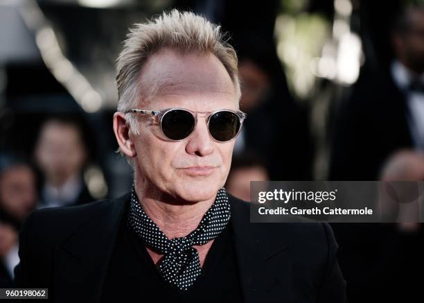 Sting attend the Closing Ceremony & screening of 'The Man Who Killed Don Quixote' during the 71st annual Cannes Film Festival at Palais des Festivals...