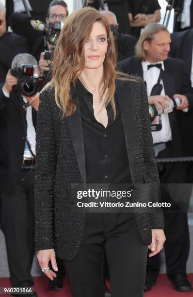 Chiara Mastroianni attends the screening of "The Man Who Killed Don Quixote" and the Closing Ceremony during the 71st annual Cannes Film Festival at...