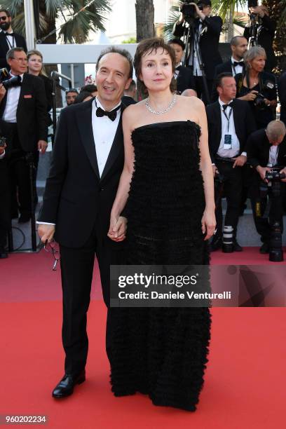 Roberto Benigni and Nicoletta Braschi attends the Closing Ceremony during the 71st annual Cannes Film Festival at Palais des Festivals on May 19,...