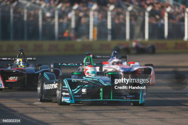 In this handout provided by Jaguar Panasonic Racing Nelson Piquet Jr. , Panasonic Jaguar Racing, Jaguar I-Type II. During the Berlin E-Prix in the...