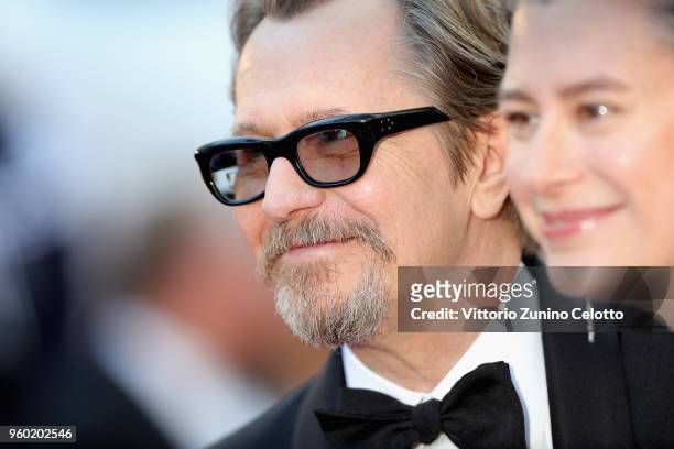 Gary Oldman and Gisele Schmidt attends the screening of "The Man Who Killed Don Quixote" and the Closing Ceremony during the 71st annual Cannes Film...