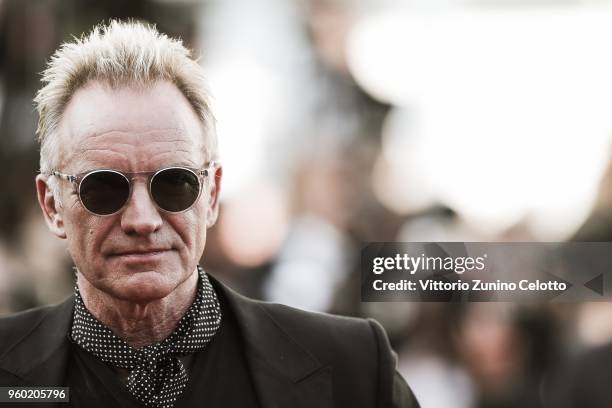 Sting attend the Closing Ceremony & screening of 'The Man Who Killed Don Quixote' during the 71st annual Cannes Film Festival at Palais des Festivals...