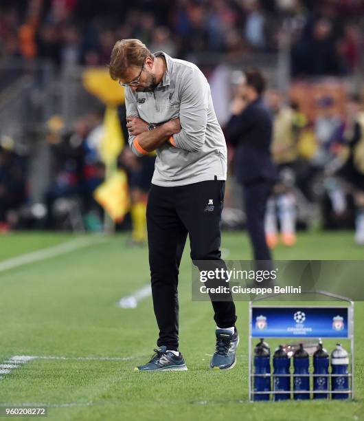 Jurgen Klopp head coach of Liverpool FC during the UEFA Champions League Semi Final Second Leg match between A.S. Roma and Liverpool FC at Stadio...