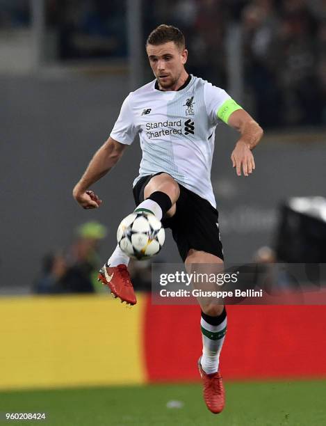 Jordan Henderson of Liverpool FC in action the UEFA Champions League Semi Final Second Leg match between A.S. Roma and Liverpool FC at Stadio...