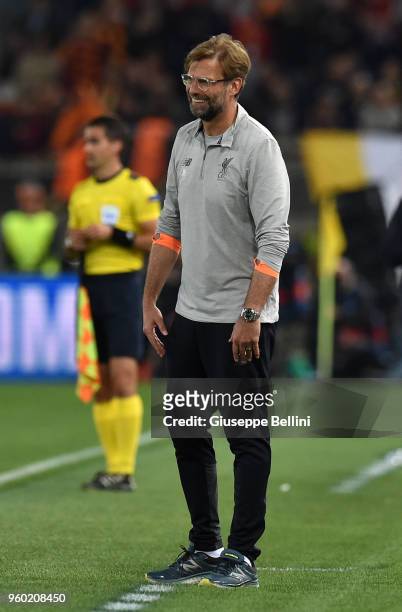 Jurgen Klopp head coach of Liverpool FC during the UEFA Champions League Semi Final Second Leg match between A.S. Roma and Liverpool FC at Stadio...