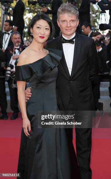 Fleur Pellerin and Laurent Olleon attend the screening of "The Man Who Killed Don Quixote" and the Closing Ceremony during the 71st annual Cannes...