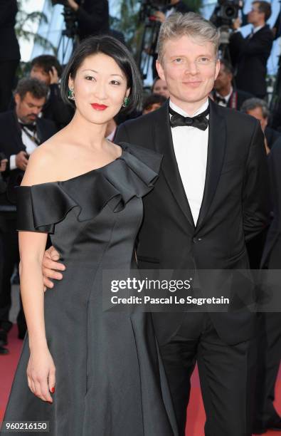 Fleur Pellerin and Laurent Olleon attend the screening of "The Man Who Killed Don Quixote" and the Closing Ceremony during the 71st annual Cannes...