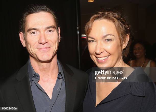 Billy Crudup and Elizabeth Marvel pose at The 2018 Drama League Awards at The Marriott Marquis Times Square on May 18, 2018 in New York City.