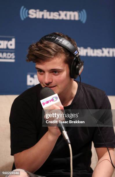 Martin Garrix talks with The Morning Mash Up on SiriusXM Hits 1 during a backstage broadcast leading up to the Billboard Music Awards on May 19, 2018...