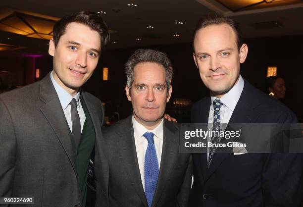 Seth Numrich, Tom Hollander and Harry Hadden-Paton pose at The 2018 Drama League Awards at The Marriott Marquis Times Square on May 18, 2018 in New...