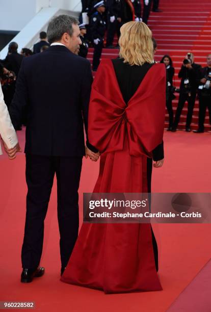 Denis Villeneuve and Cate Blanchett attend the screening of "The Man Who Killed Don Quixote" and the Closing Ceremony during the 71st annual Cannes...