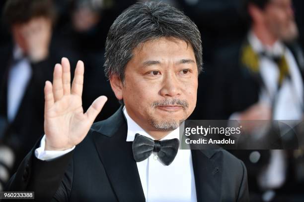 Japanese director Hirokazu Kore-eda arrives for the screening of 'The Man who Killed Don Quixote' and Closing Awards Ceremony at the 71st Cannes Film...