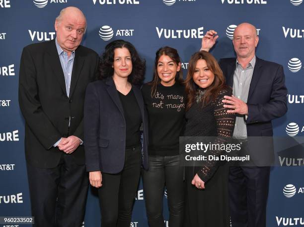Adam Platt, Jennifer Rubell, Mary Giuliani, Rachael Ray and Jonathan Van Meter attend the Vulture Festival Presented By AT&T - Milk Studios, Day 1 at...