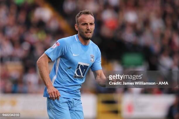 Liam Kelly of Coventry City during the Sky Bet League Two Play Off Semi Final:Second Leg between Notts County and Coventry City at Meadow Lane on May...