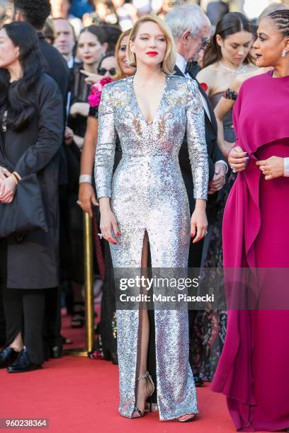 Actress Lea Seydoux attends the Closing Ceremony & screening of "The Man Who Killed Don Quixote" during the 71st annual Cannes Film Festival at...