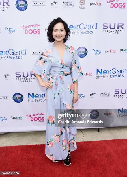 Actress Amanda Grace Benitez attends the Lisa Vanderpump and The Vanderpump Dog Foundation's 3rd Annual World Dog Day at West Hollywood Park on May...