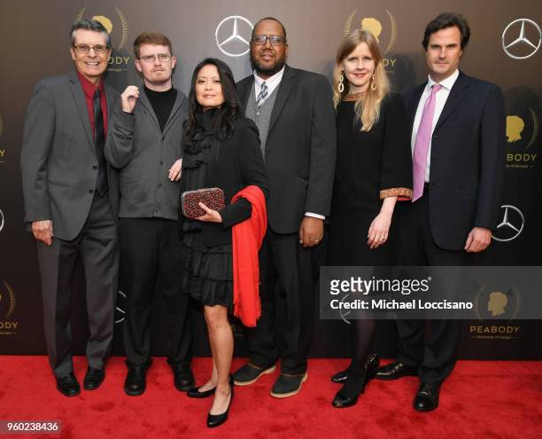 Producers Robert Rooy, David James Savarese, Carmen L. Vicencio, Christopher Hastings, Justine Nagan, and Chris White attend The 77th Annual Peabody...