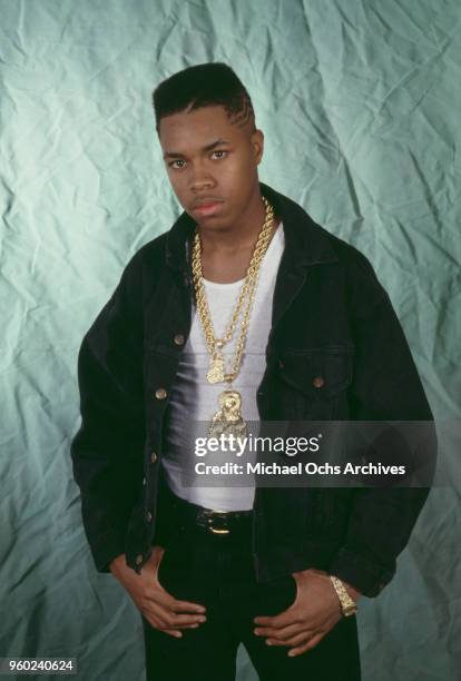 American DJ, rapper, producer and photographer, D-Nice , circa 1987.