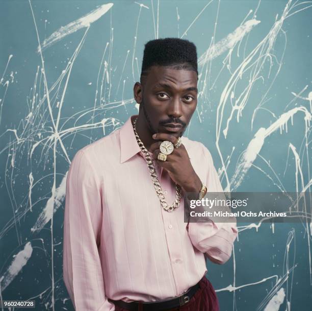 American rapper and actor Big Daddy Kane , circa 1988.