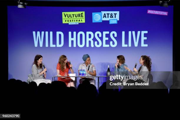 Erin Whitehead, Lauren Lapkus, Phoebe Robinson, Mary Holland and Stephanie Allynne speak onstage at Vulture Festival Presented By AT&T: WILD HORSES...