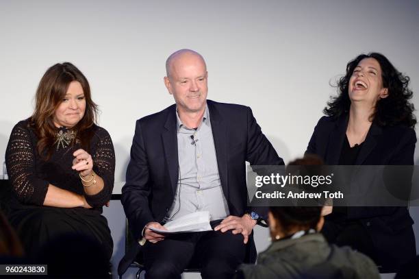 Rachael Ray, Jonathan Van Meter and Jennifer Rubell appear onstage during Vulture Festival presented by AT&T: Eating Stories at Milk Studios on May...