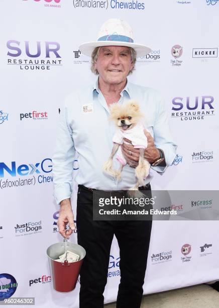 Ken Todd and Giggy attend the Lisa Vanderpump and The Vanderpump Dog Foundation's 3rd Annual World Dog Day at West Hollywood Park on May 19, 2018 in...