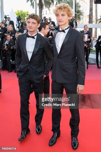 Niels Schneider and Vassili Schneider attend the Closing Ceremony & screening of "The Man Who Killed Don Quixote" during the 71st annual Cannes Film...