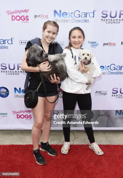 Actress Zoe Etzweiler and Amy Baldwin attend the Lisa Vanderpump and The Vanderpump Dog Foundation's 3rd Annual World Dog Day at West Hollywood Park...