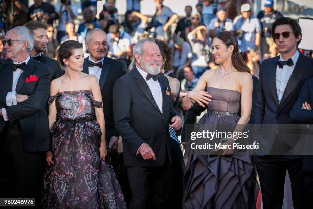Joana Ribeiro, director Terry Gilliam and actress Olga Kurylenko attend the Closing Ceremony & screening of "The Man Who Killed Don Quixote" during...