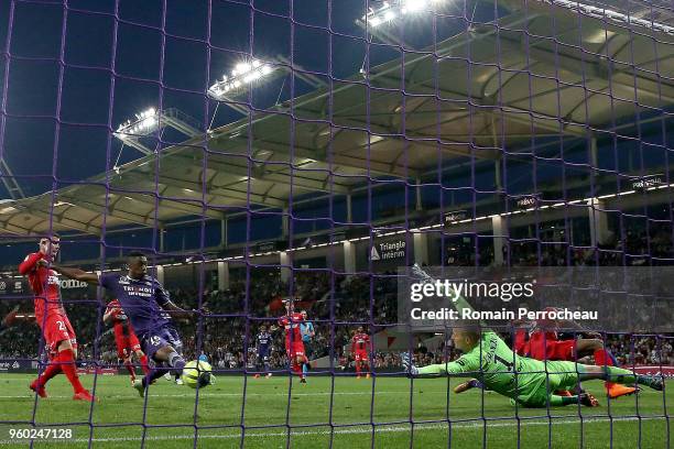 Somalia of Toulouse in action during the Ligue 1 match between Toulouse and EA Guingamp at Stadium Municipal on May 19, 2018 in Toulouse, .