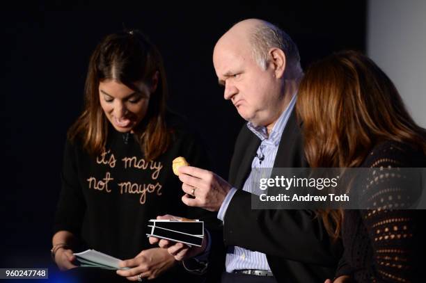 Mary Giuliani, Adam Platt, and Rachael Ray appear onstage during Vulture Festival presented by AT&T: Eating Stories at Milk Studios on May 19, 2018...