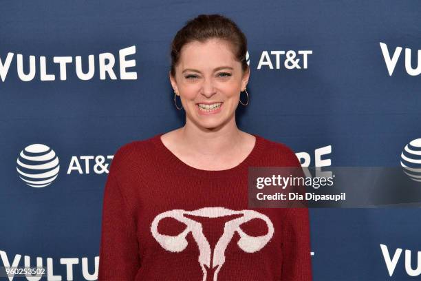 Rachel Bloom attends the Vulture Festival Presented By AT&T - an evening with Rachel Bloom and Adam Pally at Milk Studios on May 19, 2018 in New York...