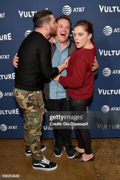 Adam Pally, Dan Gregor and Rachel Bloom attend the Vulture Festival Presented By AT&T - an evening with Rachel Bloom and Adam Pally at Milk Studios...