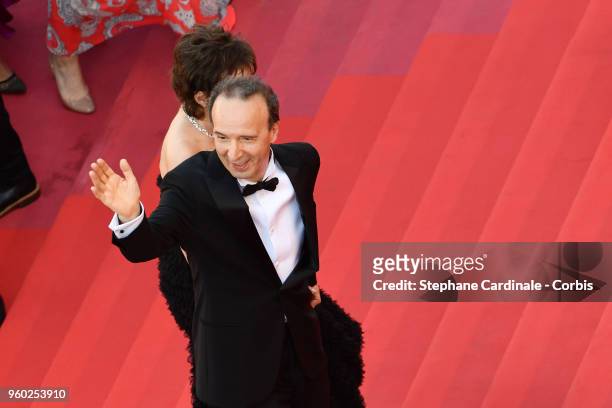 Roberto Benigni attends the Closing Ceremony and the screening of "The Man Who Killed Don Quixote" during the 71st annual Cannes Film Festival at...