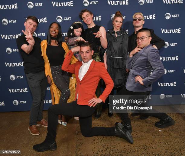Pat Regan, Sydnee Washington, Annie Donley, Peter Smith, Mo Fry Pasic, Dave Mizzoni and Bowen Yang and Matt Rogers attend the Vulture Festival...