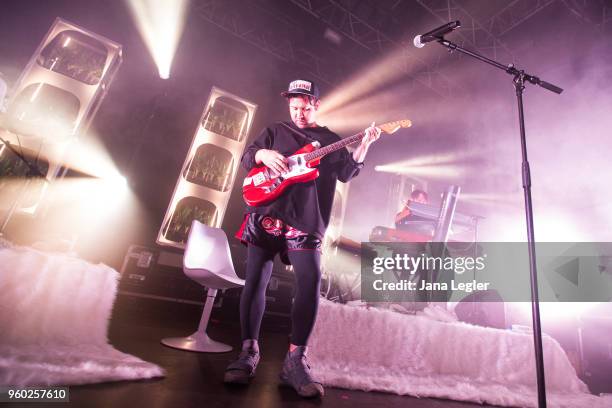 Ruban Nielson of Unknown Mortal Orchestra performs live on stage during a concert at the Kesselhaus on May 19, 2018 in Berlin, Germany.