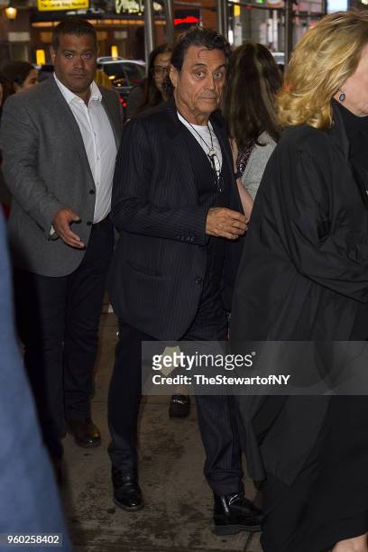Ian McShane arrives at Letter Live New York at Town Hall on May 19, 2018 in New York City.