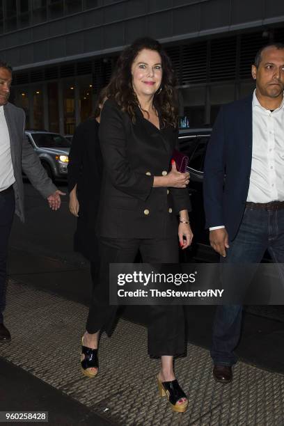 Lauren Graham arrives at Letter Live New York at Town Hall on May 19, 2018 in New York City.