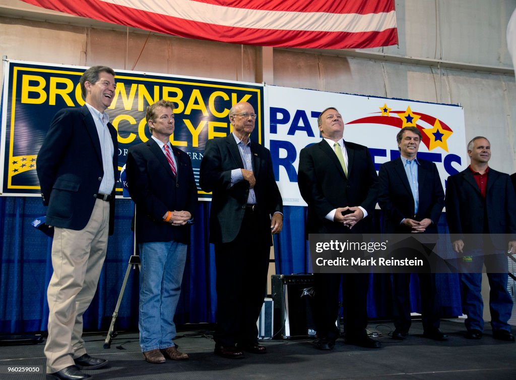 Politicians At Kansas Republican Rally