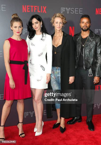 Actors Rachael Taylor, Krysten Ritter, Janet McTeer and Eka DarvilleÊattend the #NETFLIXFYSEE event for "Jessica Jones" at Netflix FYSEE At Raleigh...