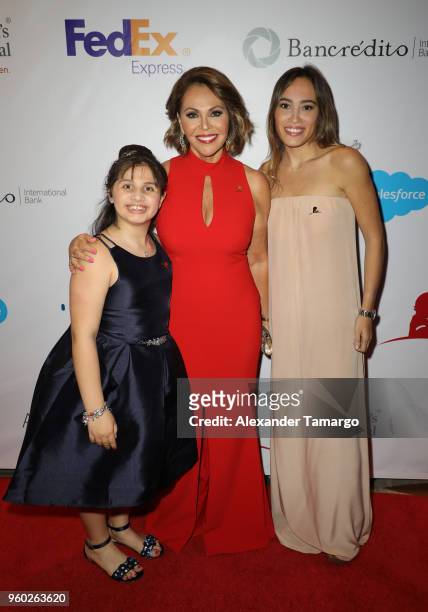 Maria Elena Salinas and Julia Alexandra Rodriguez are seen at the 16th Annual FedEx/St. Jude Angels & Stars Gala on May 19, 2018 in Miami, Florida.