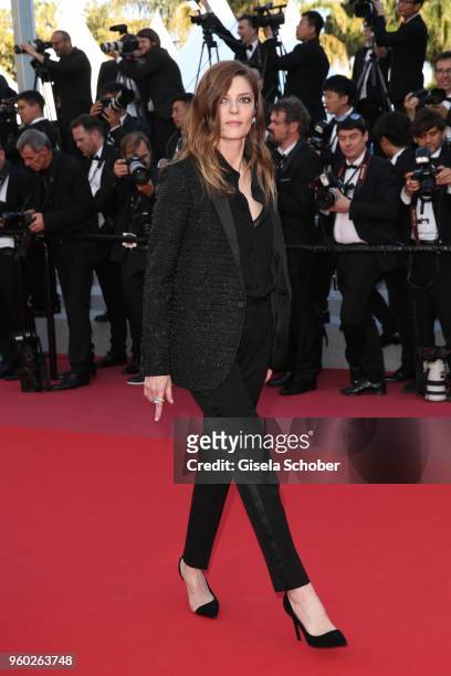 French-Italian actress Chiara Mastroianni attends the screening of "The Man Who Killed Don Quixote" and the Closing Ceremony during the 71st annual...