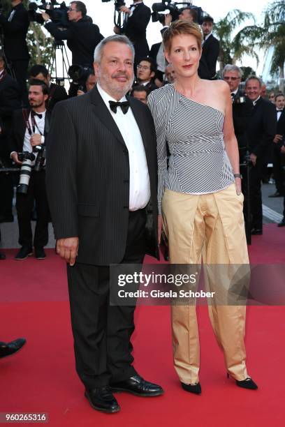 Perico Legasse and Natacha Polony attend the Closing Ceremony and the screening of "The Man Who Killed Don Quixote" during the 71st annual Cannes...