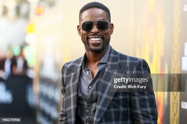 Sterling K. Brown attends Global Road Entertainment's "Hotel Artemis" premiere at Regency Village Theatre on May 19, 2018 in Westwood, California.