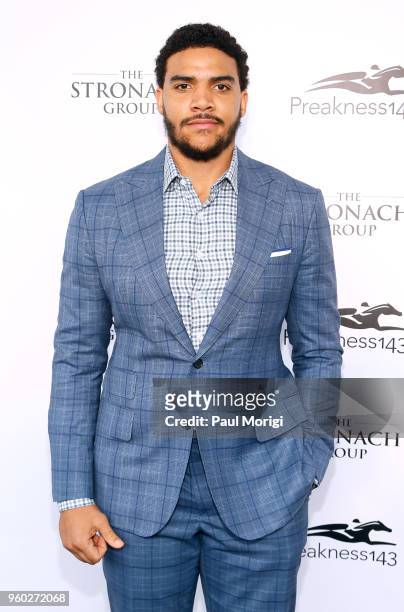 Player Jordan Reed attends The Stronach Group Chalet at 143rd Preakness Stakes on May 19, 2018 in Baltimore, Maryland.