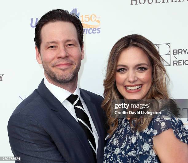 Actor Ike Barinholtz and wife/producer Erica Hanson attend Uplift Family Services at Hollygrove's 7th Annual Norma Jean Gala at Hollygrove Campus on...